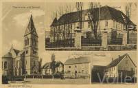 Schloss mit Dorfkirche ca. 1930